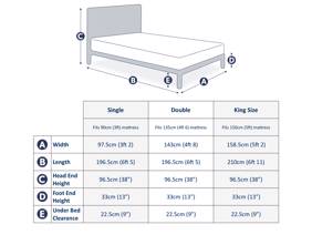 Land Of Beds Sydney Oak Finish Wooden King Size Bed Frame5