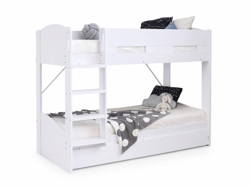Land Of Beds Devonport White Wooden Bunk Bed3
