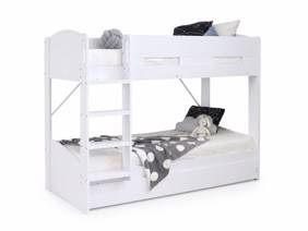 Land Of Beds Devonport White Wooden Bunk Bed3