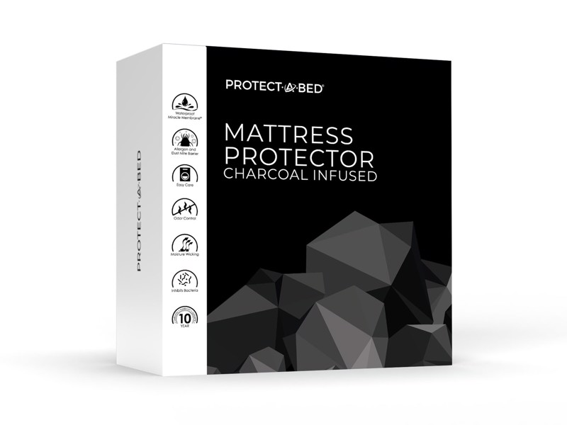 Protect A Bed Therapeutics Charcoal Infused Single Mattress Protector1