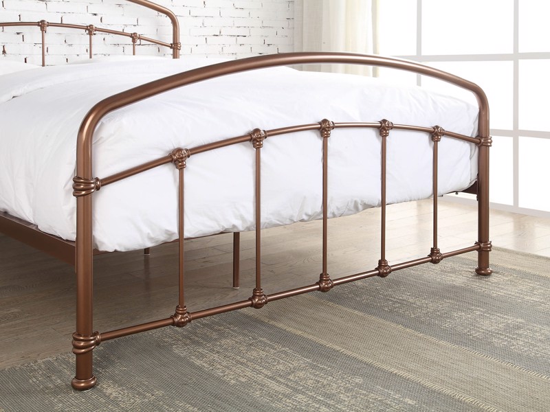 Land Of Beds Perth Shining Rose Metal Bed Frame5