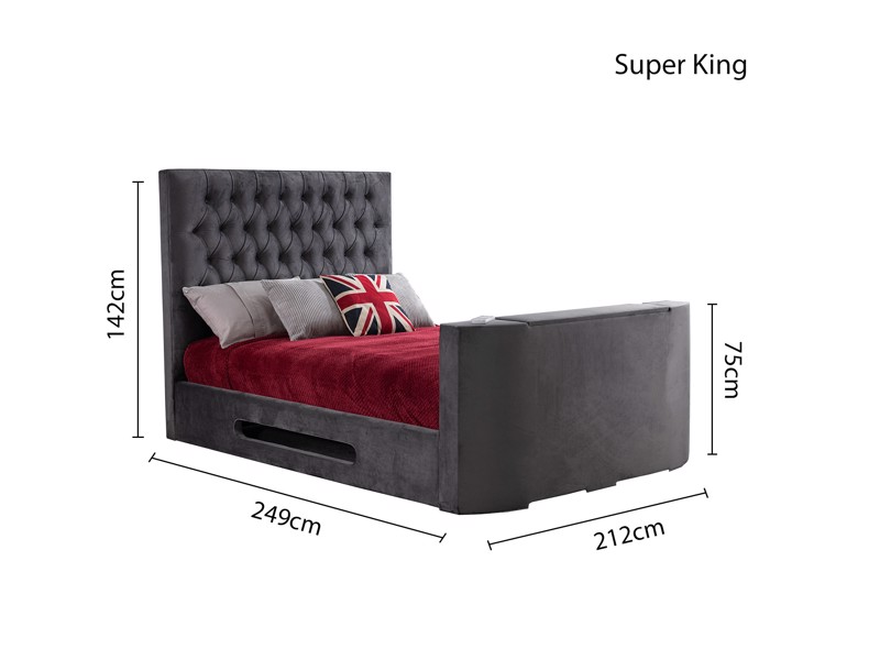 Sweet Dreams Loren King Size Adjustable Bed6