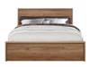 Land Of Beds Mars Oak Finish Wooden Bed Frame4