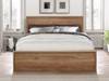 Land Of Beds Mars Oak Finish Wooden Small Double Bed Frame2