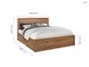 Land Of Beds Mars Oak Finish Wooden King Size Bed Frame7