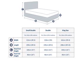 Land Of Beds Mars Oak Finish Wooden Bed Frame8