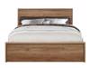 Land Of Beds Mars Oak Finish Wooden Double Bed Frame6