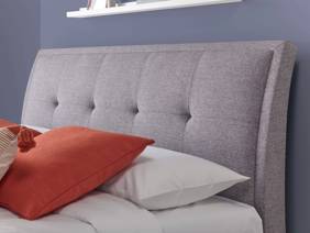 Land Of Beds Kennedy Marbella Grey Fabric Ottoman Bed3