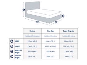 Land Of Beds Kennedy Marbella Grey Fabric Ottoman Bed5