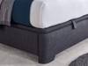 Land Of Beds Harding Slate Fabric Super King Size Ottoman Bed4