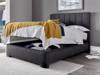 Land Of Beds Carter Slate Fabric Super King Size Ottoman Bed3