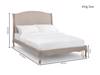 Land Of Beds Camille Beige Wooden Double Bed Frame6