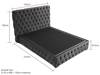 Land Of Beds Mayfair Grey Fabric Ottoman Bed8