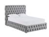Land Of Beds Mayfair Silver Fabric Double Ottoman Bed3