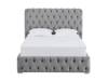 Land Of Beds Mayfair Silver Fabric King Size Ottoman Bed5