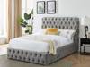 Land Of Beds Mayfair Silver Fabric Super King Size Ottoman Bed1