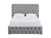 Land Of Beds Mayfair Silver Fabric Super King Size Ottoman Bed5