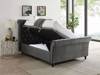 Land Of Beds Oxford Smoke Fabric Ottoman Bed2