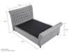 Land Of Beds Oxford Silver Grey Fabric Ottoman Bed10