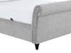 Land Of Beds Oxford Silver Grey Fabric Double Ottoman Bed6