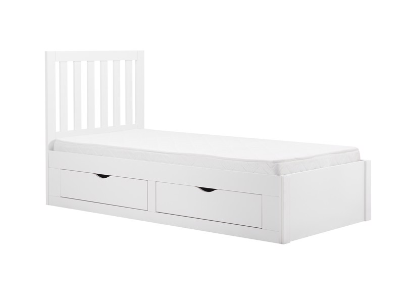 Land Of Beds Athena White Wooden Single Childrens Bed2