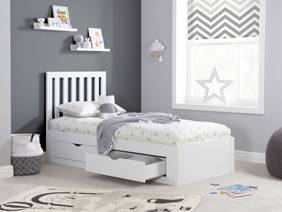 Land Of Beds Athena White Wooden Kids Bed1