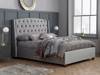 Land Of Beds Beaumont Grey Fabric Bed Frame1