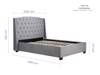Land Of Beds Beaumont Grey Fabric Bed Frame8