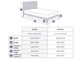 Land Of Beds Saunders Oak Wooden Bed Frame9