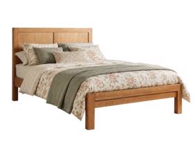 Land Of Beds Saunders Oak Wooden Bed Frame3