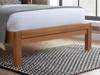 Land Of Beds Saunders Oak Wooden King Size Bed Frame3