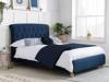 Land Of Beds Kingsgate Blue Fabric Bed Frame1