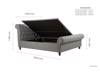 Land Of Beds Alexandra Grey Fabric Side Opening Ottoman Bed10