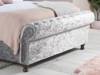 Land Of Beds Alexandra Grey Steel Fabric Side Opening Super King Size Ottoman Bed6