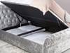 Land Of Beds Alexandra Grey Steel Fabric Side Opening Ottoman Bed2