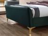 Land Of Beds Haysden Green Fabric Bed Frame2