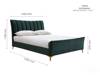 Land Of Beds Haysden Green Fabric Bed Frame8