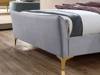 Land Of Beds Haysden Grey Fabric King Size Bed Frame2