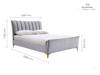 Land Of Beds Haysden Grey Fabric King Size Bed Frame9