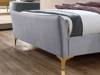 Land Of Beds Haysden Grey Fabric Bed Frame2