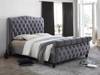 Land Of Beds Hera Grey Fabric Super King Size Bed Frame1