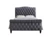 Land Of Beds Hera Grey Fabric Super King Size Bed Frame6
