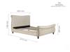 Land Of Beds Alverstone Beige Fabric Bed Frame6