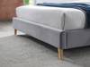 Land Of Beds Forbes Grey Fabric Bed Frame2
