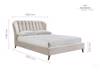 Land Of Beds Forbes Warm Stone Fabric Bed Frame8