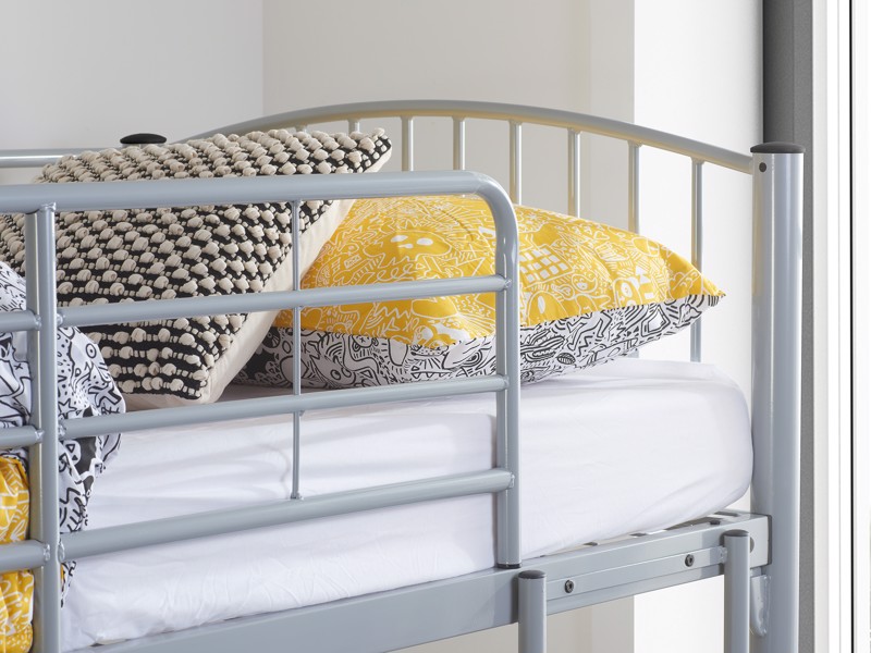 Land Of Beds Hades Grey Metal Bunk Bed4