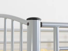 Land Of Beds Hades Grey Metal Bunk Bed5