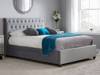 Land Of Beds Clifton Grey Fabric Bed Frame1