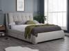 Land Of Beds Sandford Grey Fabric Bed Frame1