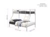 Land Of Beds Porto Silver Grey Metal Bunk Bed9